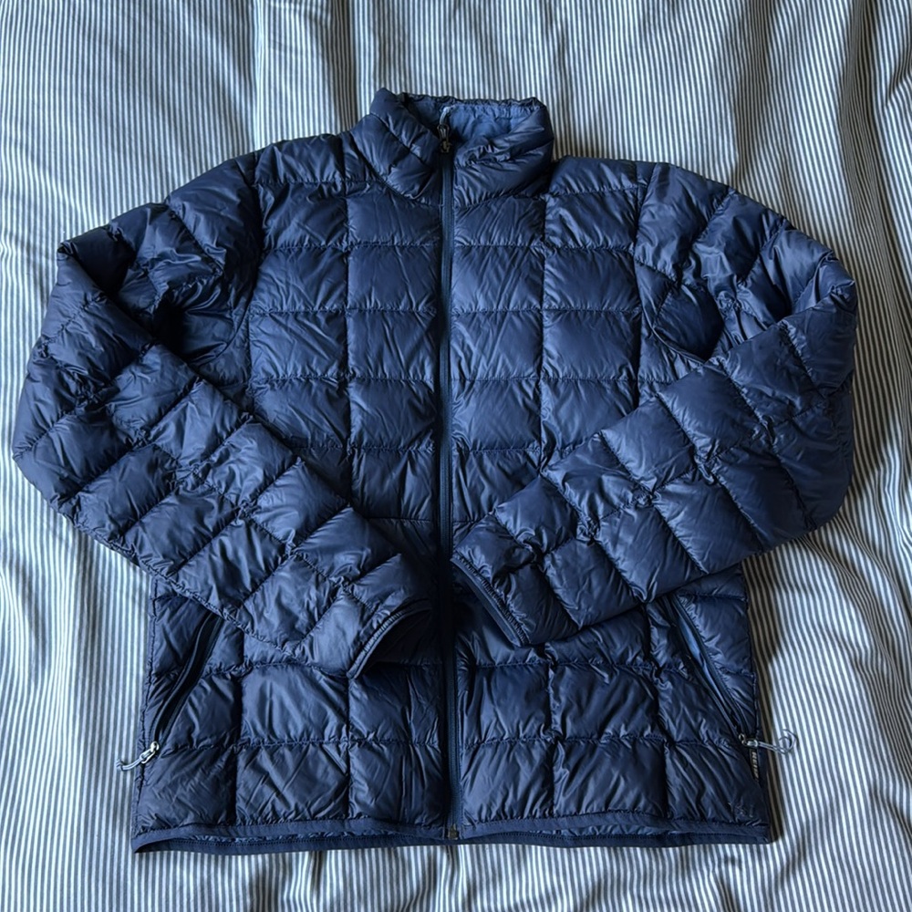 REI Men's 650 Down Puffer Jacket Size M Navy Blue